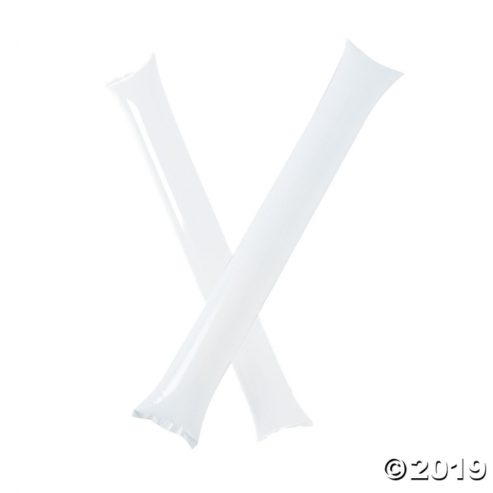 Inflatable White Boom Sticks (24 Piece(s)) Inflatable White Boom Sticks (24 Piece(s))