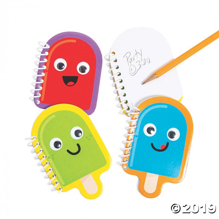 Ice Pop Party Googly Eyes Spiral Notepads (24 Piece(s))