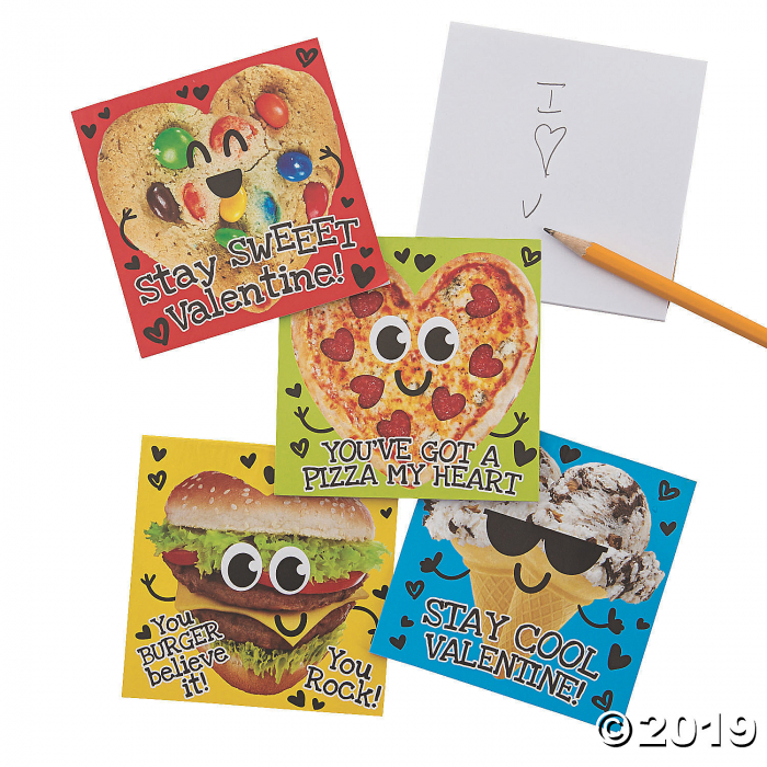 Valentine Food Notepads (Per Dozen)