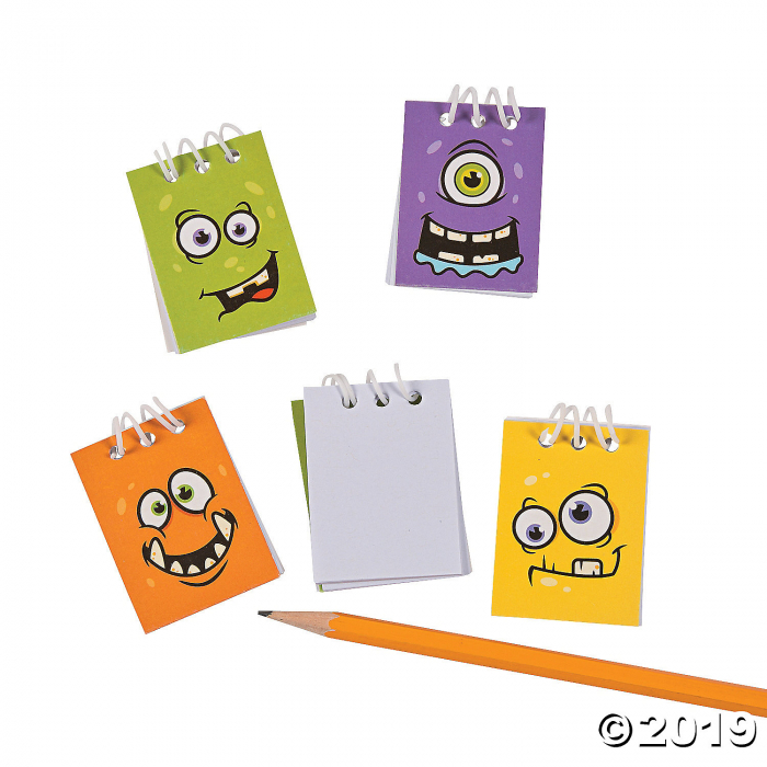 Monster Face Mini Spiral Notepads (48 Piece(s))