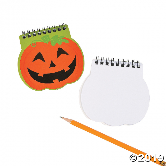 Pumpkin Spiral Notepads (Per Dozen)