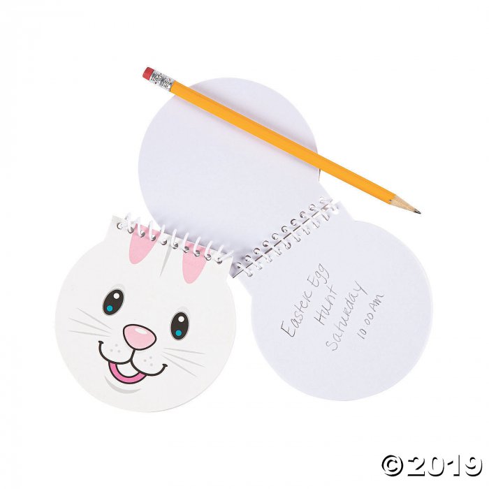 Bunny Face Spiral Notepads (Per Dozen)