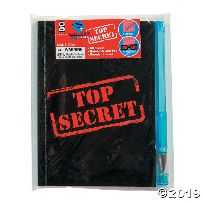 Top Secret Confidential Spy Notebooks (Per Dozen)