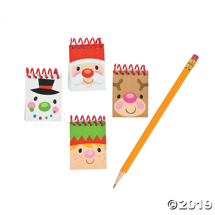 Cheery Christmas Mini Spiral Notepads (48 Piece(s)) Cheery Christmas Mini Spiral Notepads (48 Piece(s))
