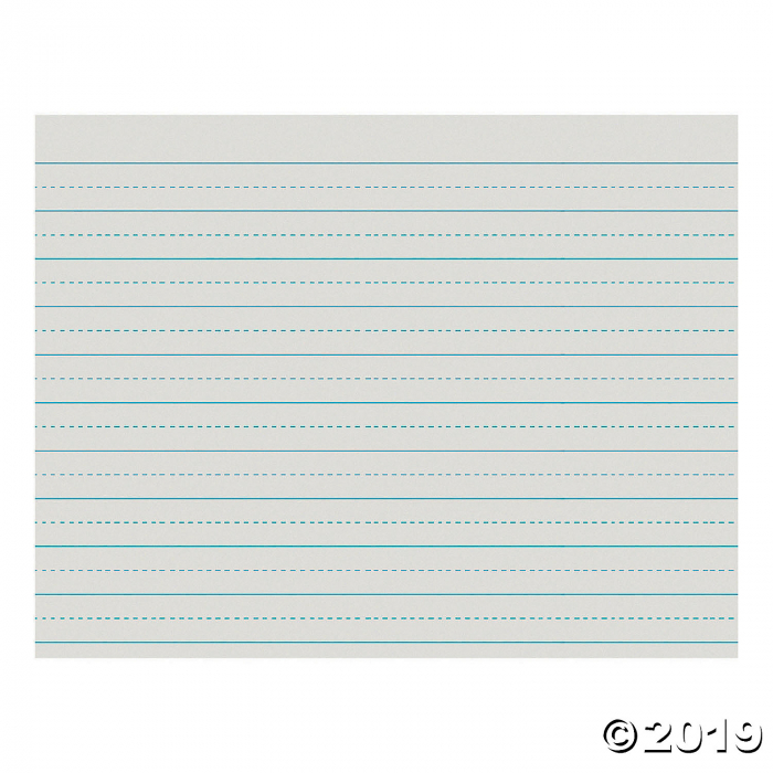 Newsprint Handwriting Paper, Alternate Dotted, Grade 2, White, 3/4" Ruled, 11" x 8-1/2", 500 Sheets Per Pack, 5 Packs (5 Piece(s)) Newsprint Handwriting Paper, Alternate Dotted, Grade 2, White, 3/4" Ruled, 11" x 8-1/2", 500 Sheets Per Pack, 5 Packs (5 Piece(s))