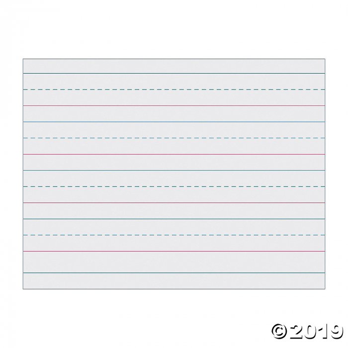 Multi-Program Handwriting Paper, 1-1/8" Ruled (Long Way), White, 10-1/2" x 8", 500 Sheets Per Pack, 2 Packs (2 Piece(s))