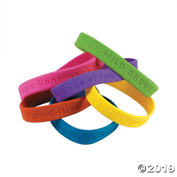100th Day of School Rubber Bracelets (24 Piece(s))