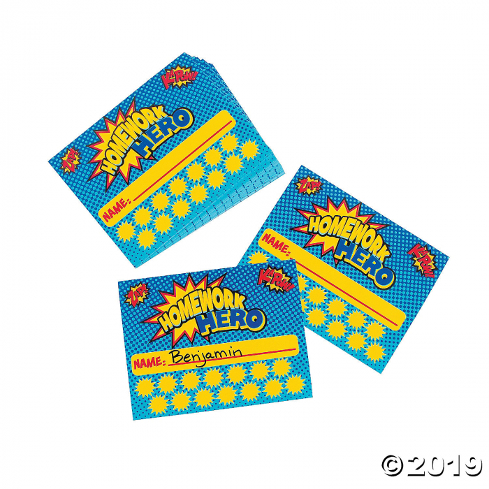 Homework Hero Punch Cards (30 Piece(s))