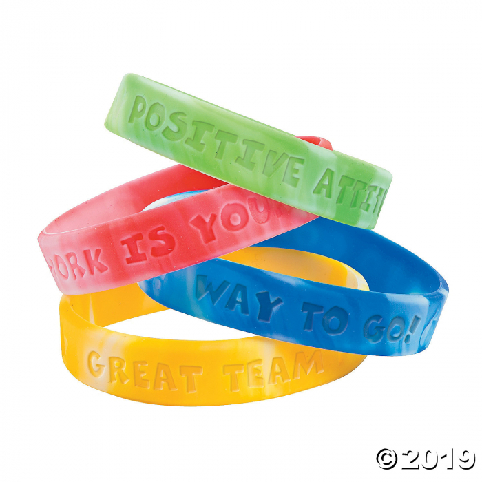 Bright Camo Award Silicone Bracelets (24 Piece(s))