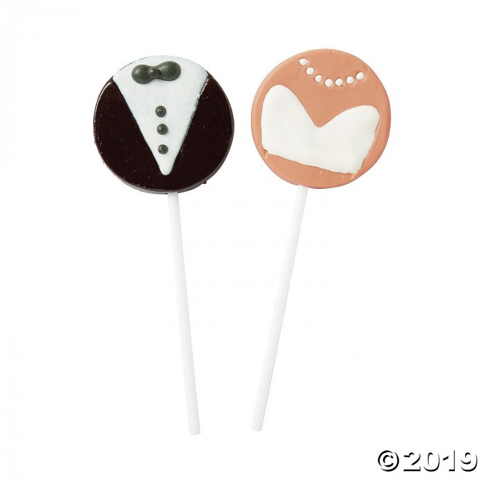 Bride & Groom Lollipops (Per Dozen)