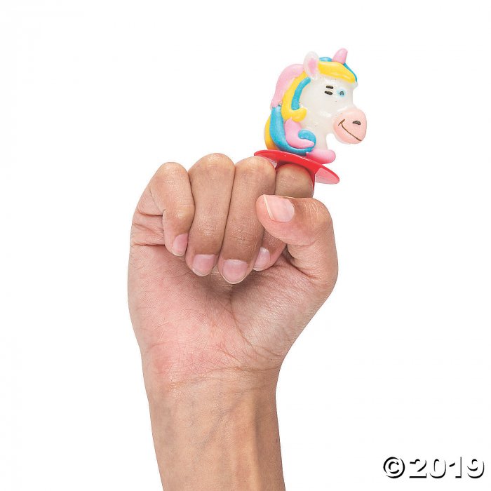 Rainbow Unicorn Ring Lollipops (18 Piece(s))