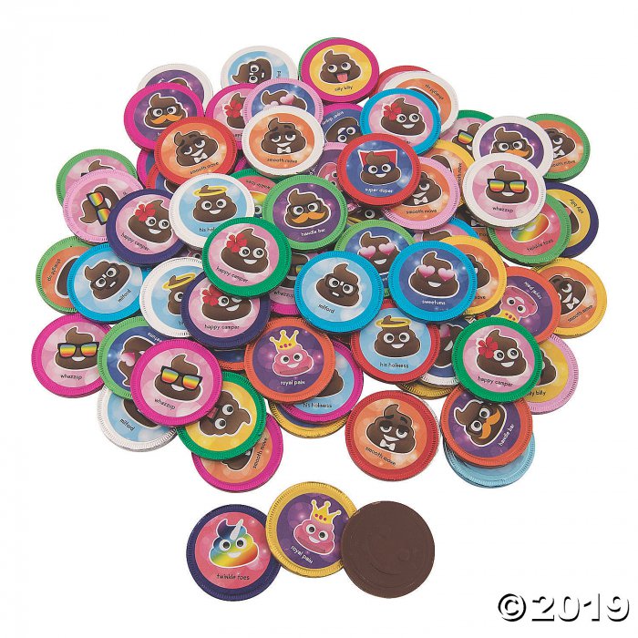 Poop Emoji Chocolate Coins (84 Piece(s)) | GlowUniverse.com