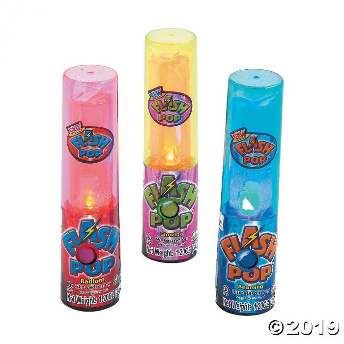 Kidsmania® Flash Pops Candy (Per Dozen) | GlowUniverse.com