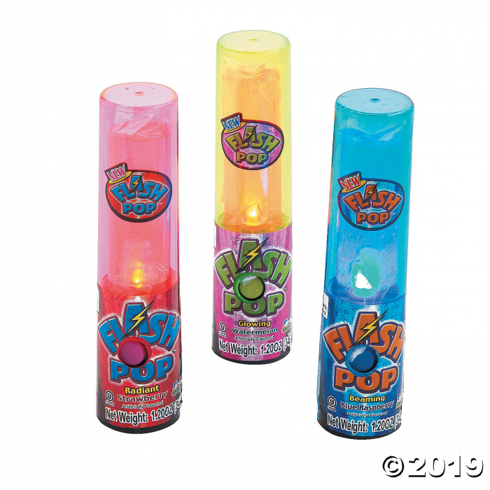 Kidsmania® Flash Pops Candy (Per Dozen) | GlowUniverse.com