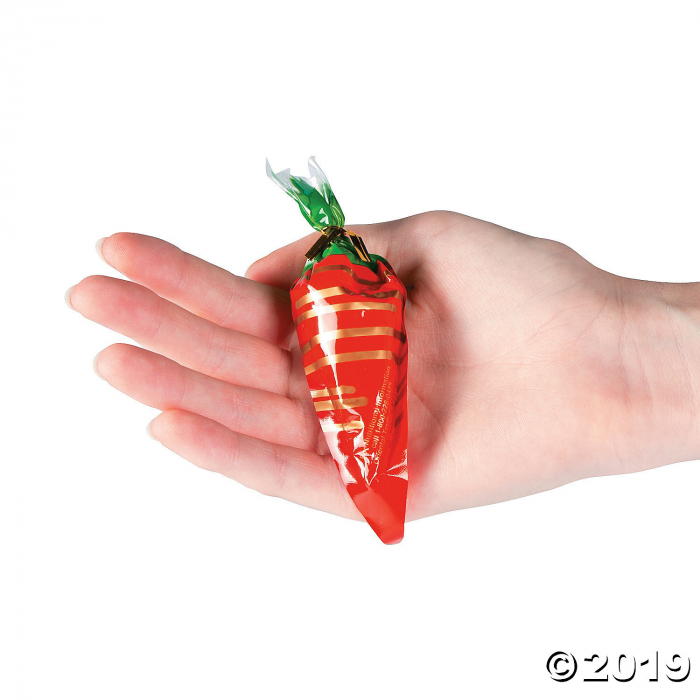 Carrot-Shaped Bags with Jelly Beans Candy (24 Piece(s))