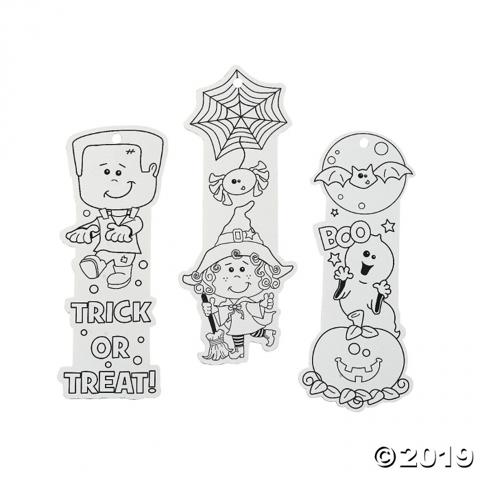 Color Your Own Halloween Friends Bookmarks (Makes 50)