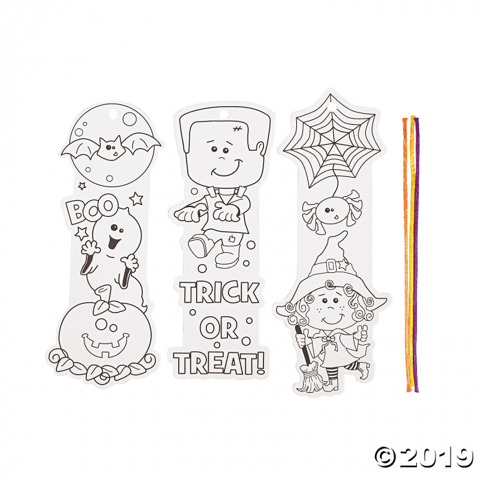 Color Your Own Halloween Friends Bookmarks (Makes 50)