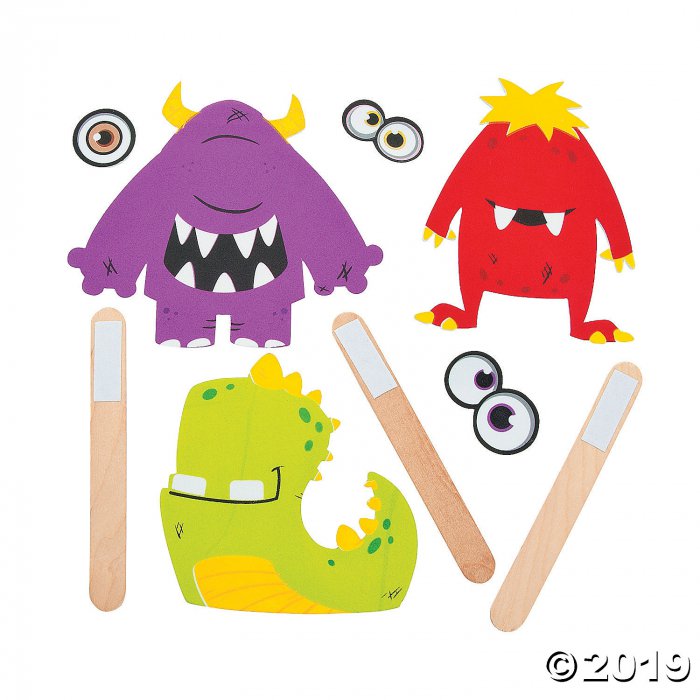 Monster Puppets Craft Kit (Makes 12)