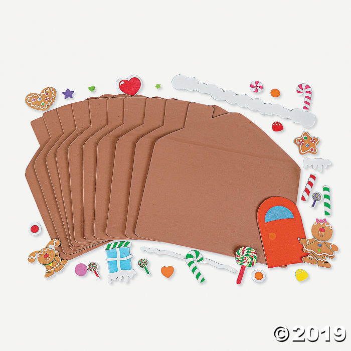 DIY Foam Gingerbread House Placemats (Makes 12)