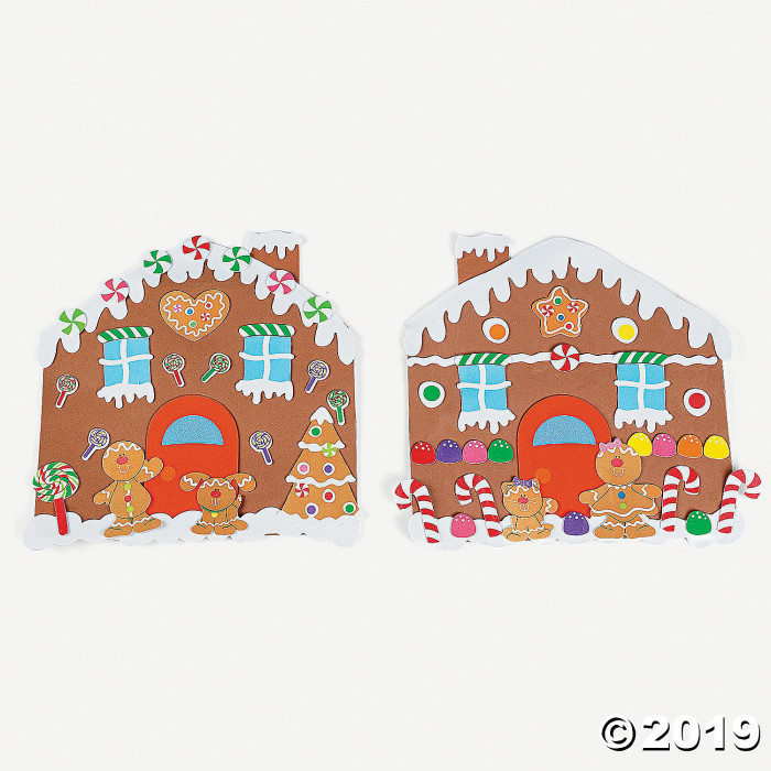 DIY Foam Gingerbread House Placemats (Makes 12)