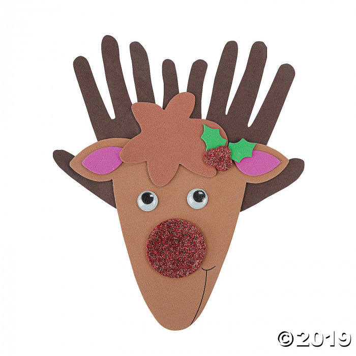 Handprint Reindeer Craft Kit (Makes 12)
