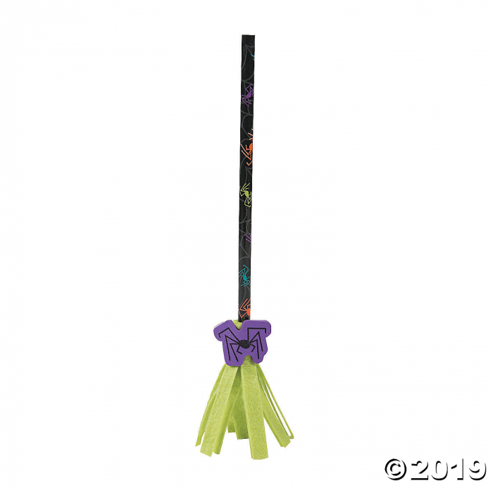 Witch Broom Pencil Topper Craft Kit (24 Piece(s))