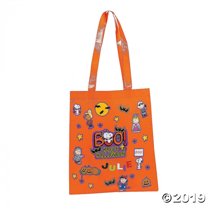 DIY Peanuts® Halloween Laminated Large Tote Bag Craft Kit (6 Piece(s))