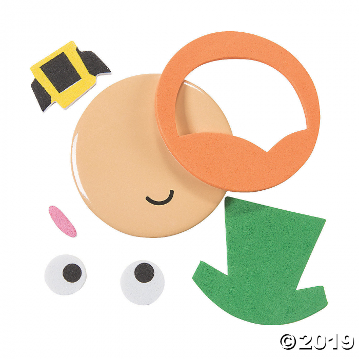 Leprechaun Button Craft Kit (Makes 12)