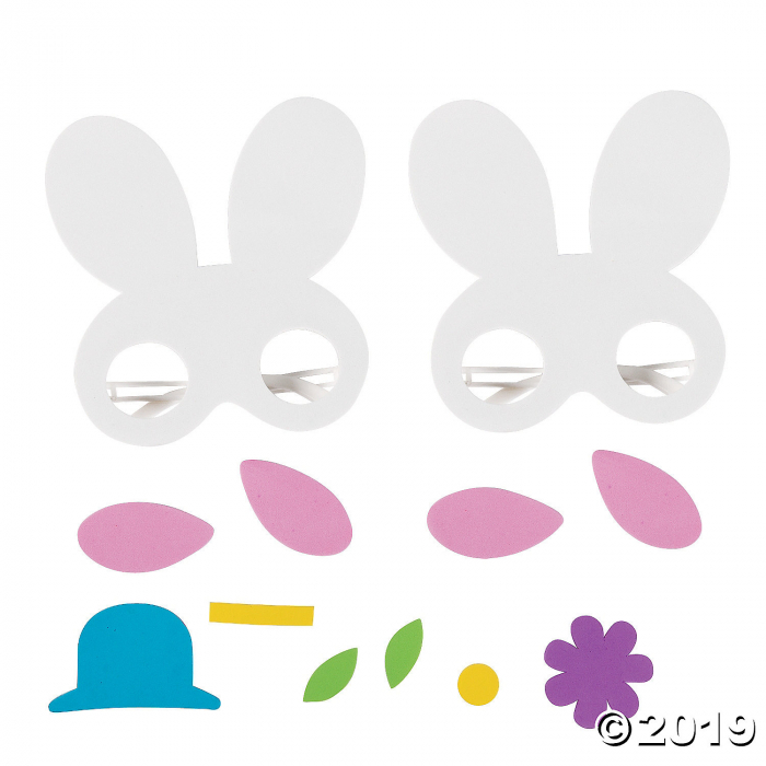 Kids Easter Bunny Glasses Craft Kit (Makes 12)