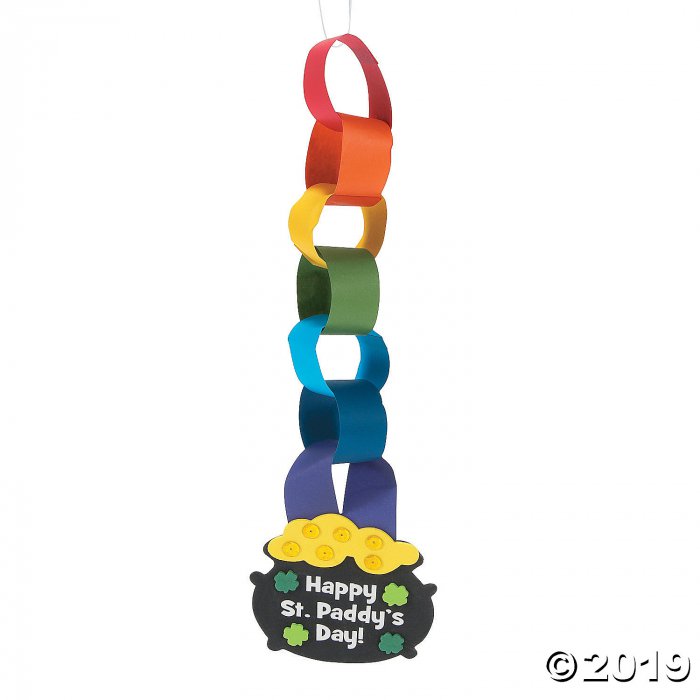 St. Patrick's Day Rainbow Paper Chain Craft Kit (Makes 12)