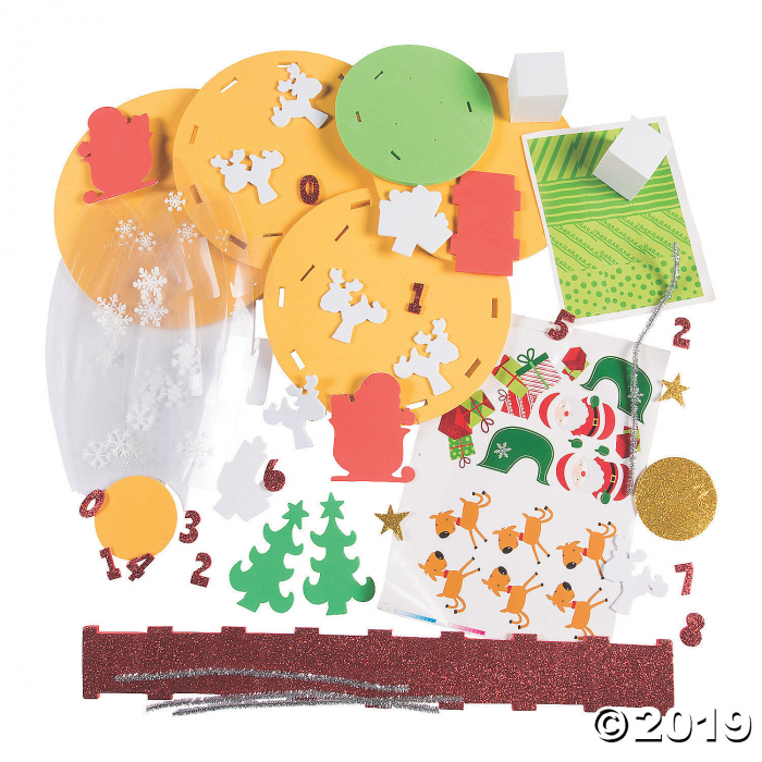 Large Tabletop Advent Calendar Craft Kit (Makes 1)