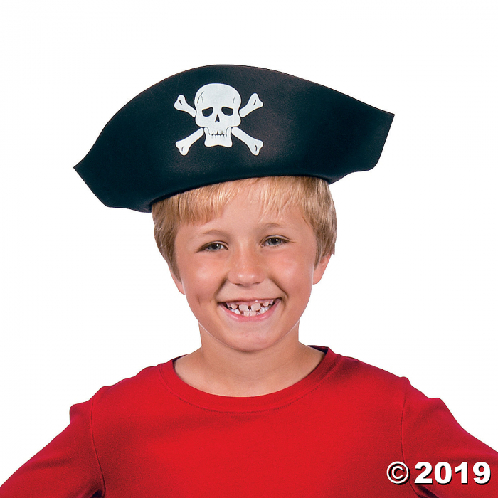 Kids' Molded Pirate Hats (Per Dozen)