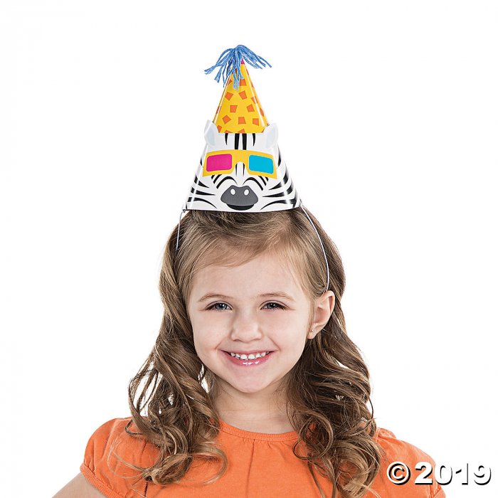 Party Animal Cone Party Hats (Per Dozen)
