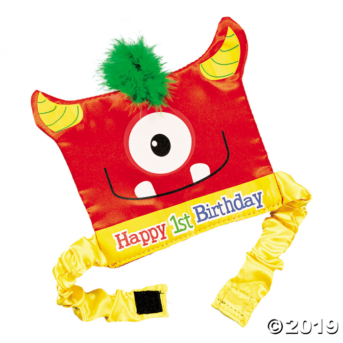 1st Birthday Mini Monster Party Hat (1 Piece(s))