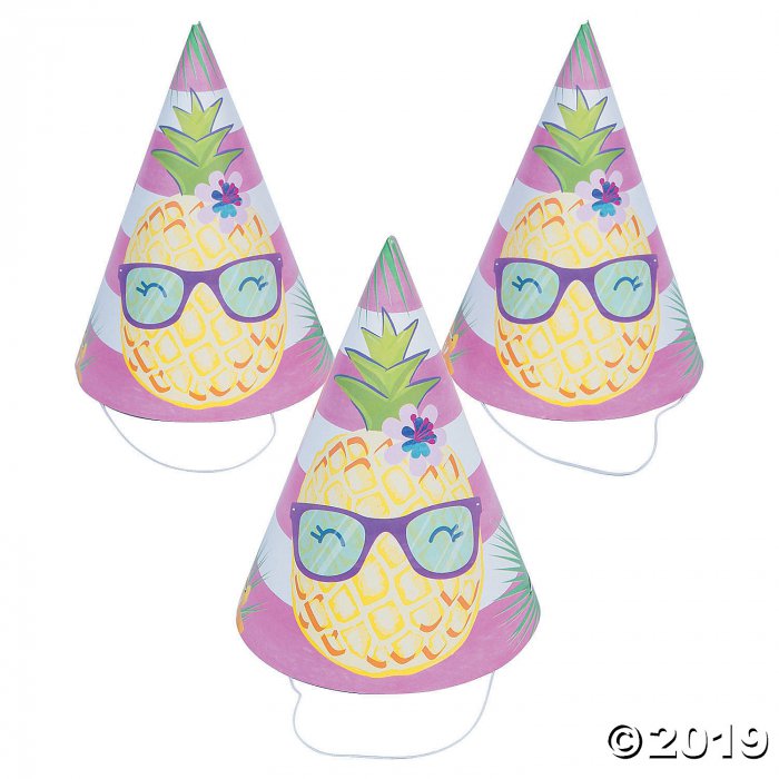 Pineapple 'n Friends Party Cone Hats (8 Piece(s))