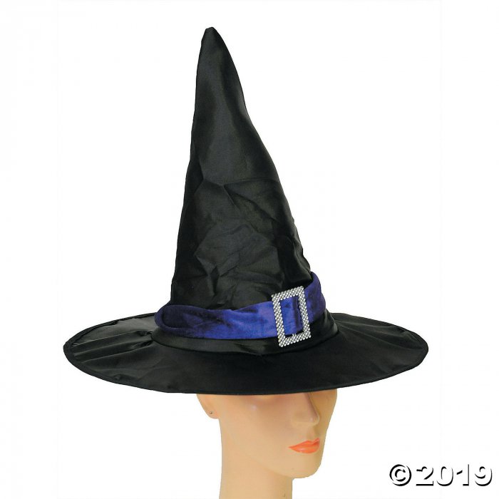 Elegant Black & Purple Witch Hat (1 Piece(s))