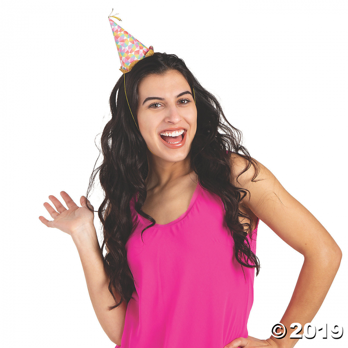 Mini Confetti Cone Party Hats (6 Piece(s))