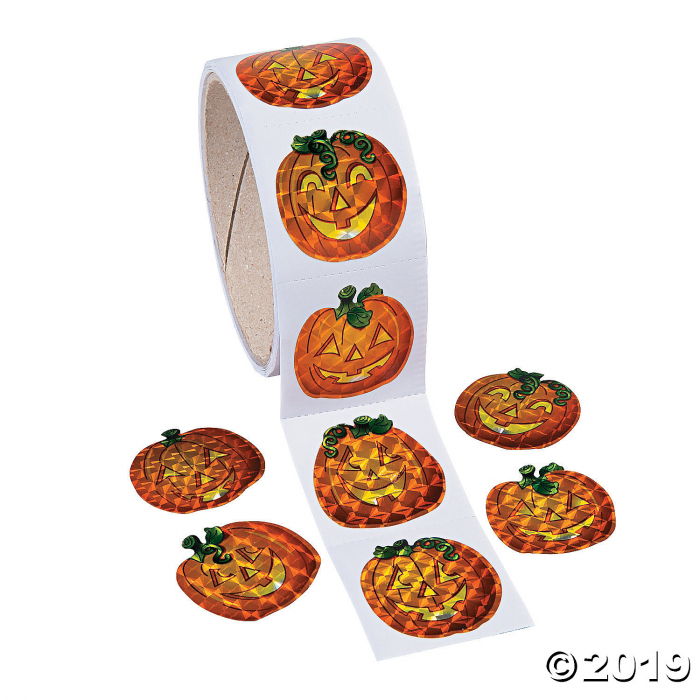 Prism Pumpkin Stickers (1 Roll(s)) Prism Pumpkin Stickers (1 Roll(s))