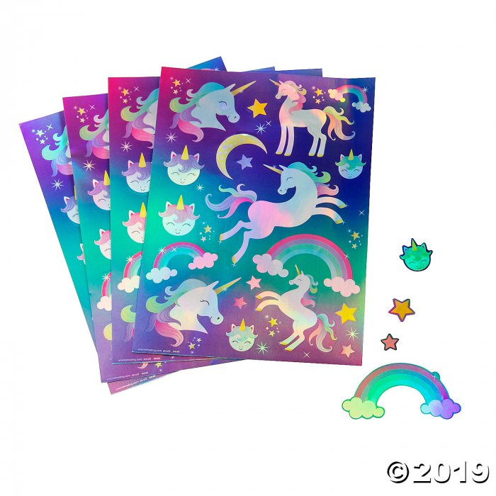 Iridescent Unicorn Sticker Sheets (24 Sheet(s))
