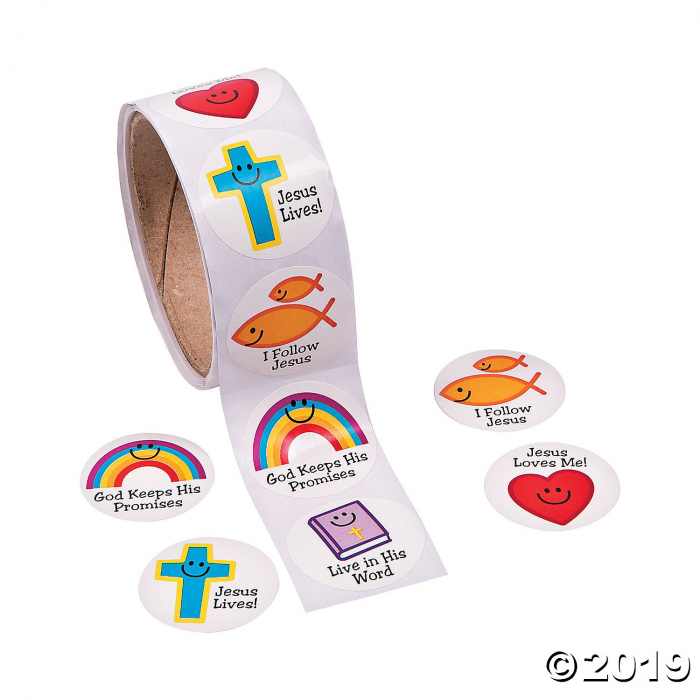 Christian Symbols Smile Face Stickers (1 Roll(s))