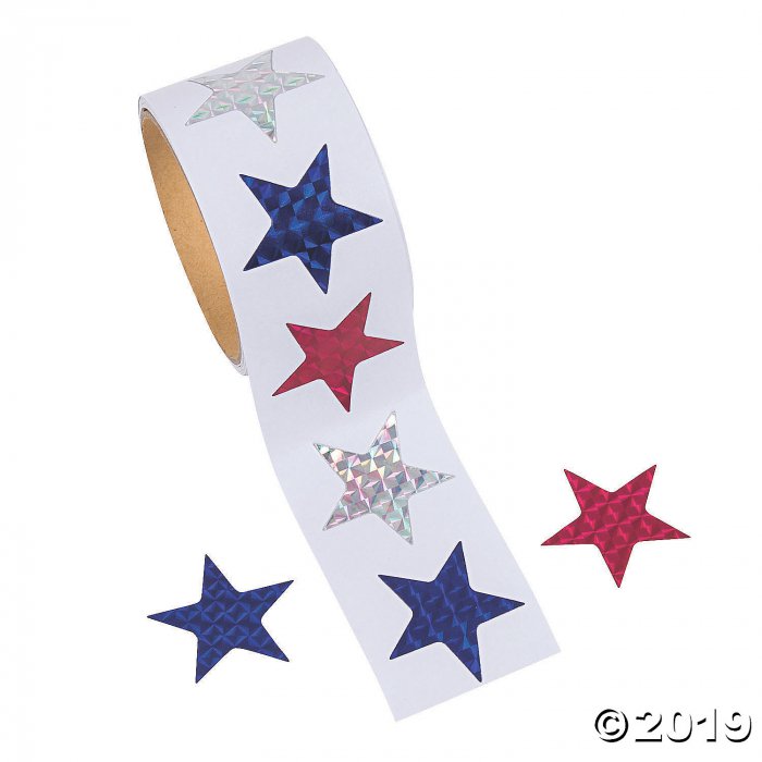 Prismatic Star Stickers (1 Roll(s))