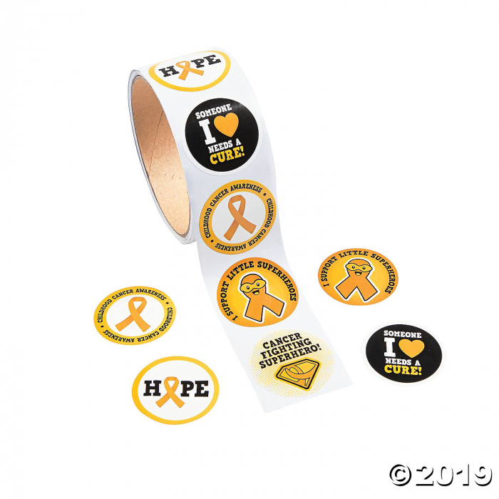 Childhood Cancer Awareness Stickers (1 Roll(s))