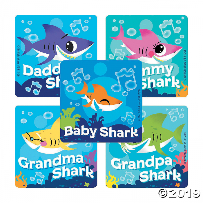 Grandpa Shark Stickers for Sale