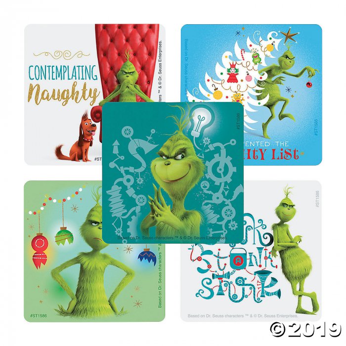 Grinch Christmas Stickers, 50 PCS