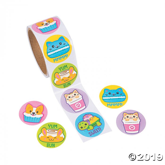 Scented Foodimals Roll Stickers (1 Roll(s))