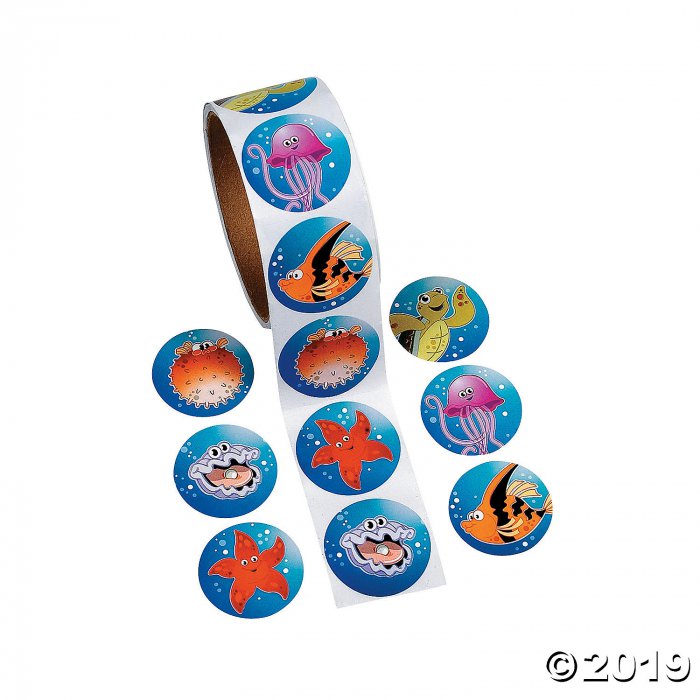 Tropical Sea Life Sticker Rolls (1 Roll(s))