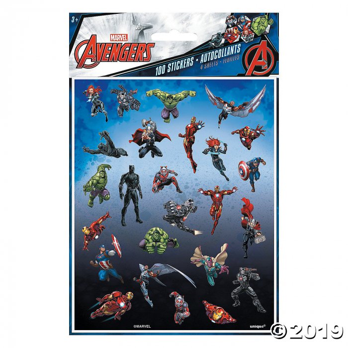 Marvel Comics The Avengers Stickers (4 Sheet(s))