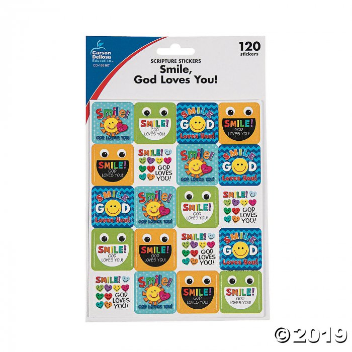 Carson-Dellosa® Smile God Loves You Sticker Sheets (6 Sheet(s))