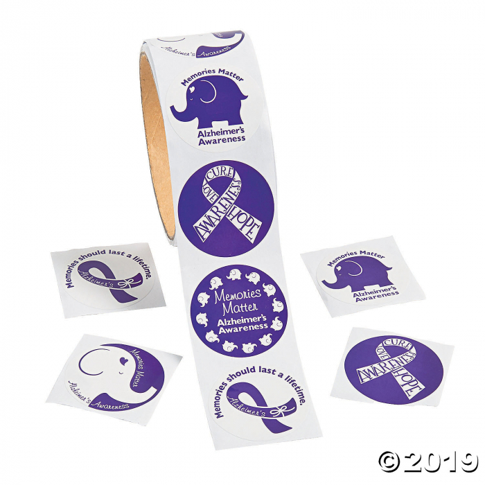 Alzheimer's Awareness Stickers (1 Roll(s))