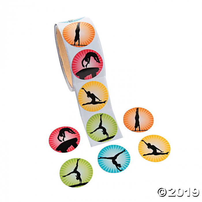 Gymnastics Stickers (1 Roll(s)) Gymnastics Stickers (1 Roll(s))
